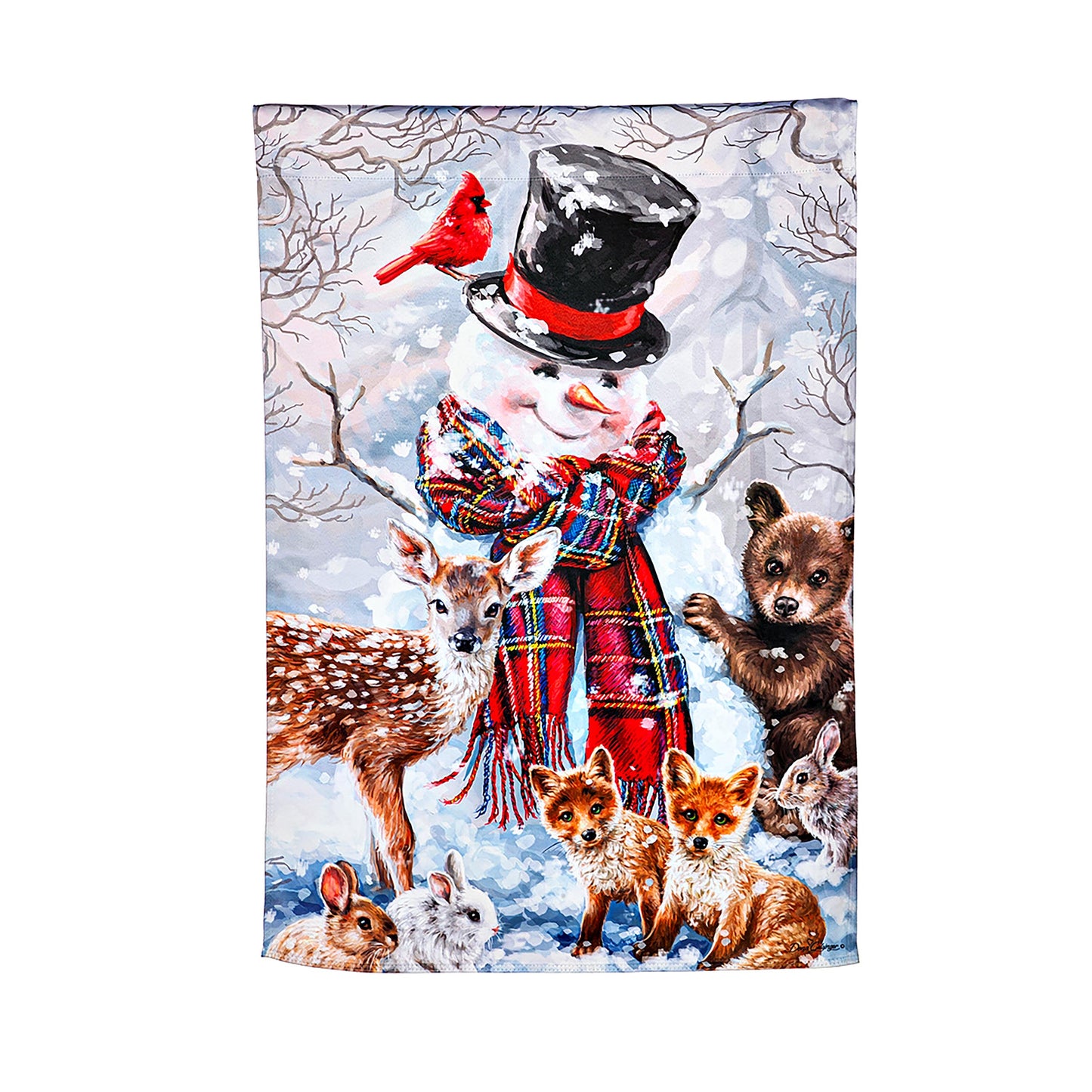 Forest Friends Suede House Flag