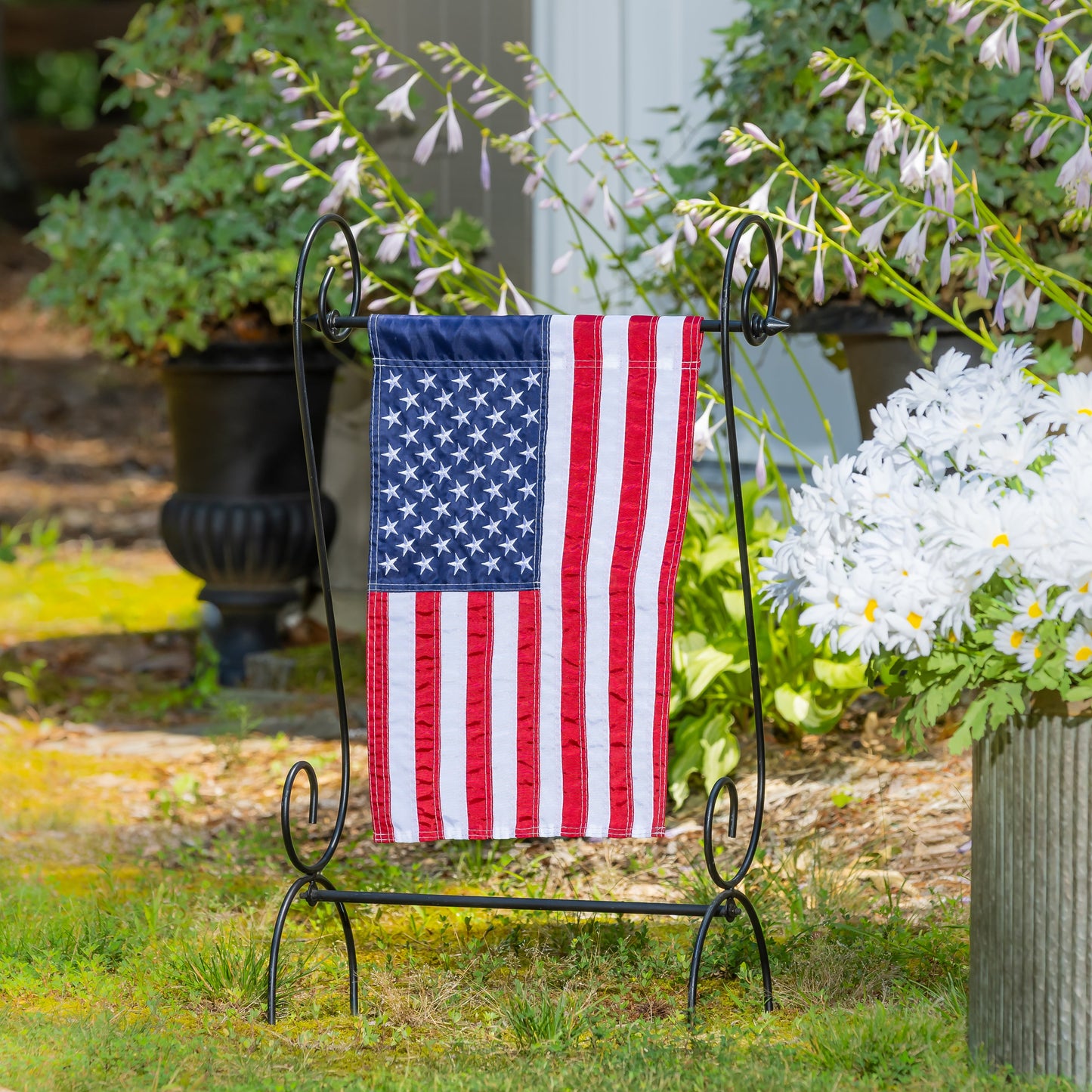 American Flag Garden Applique Flag