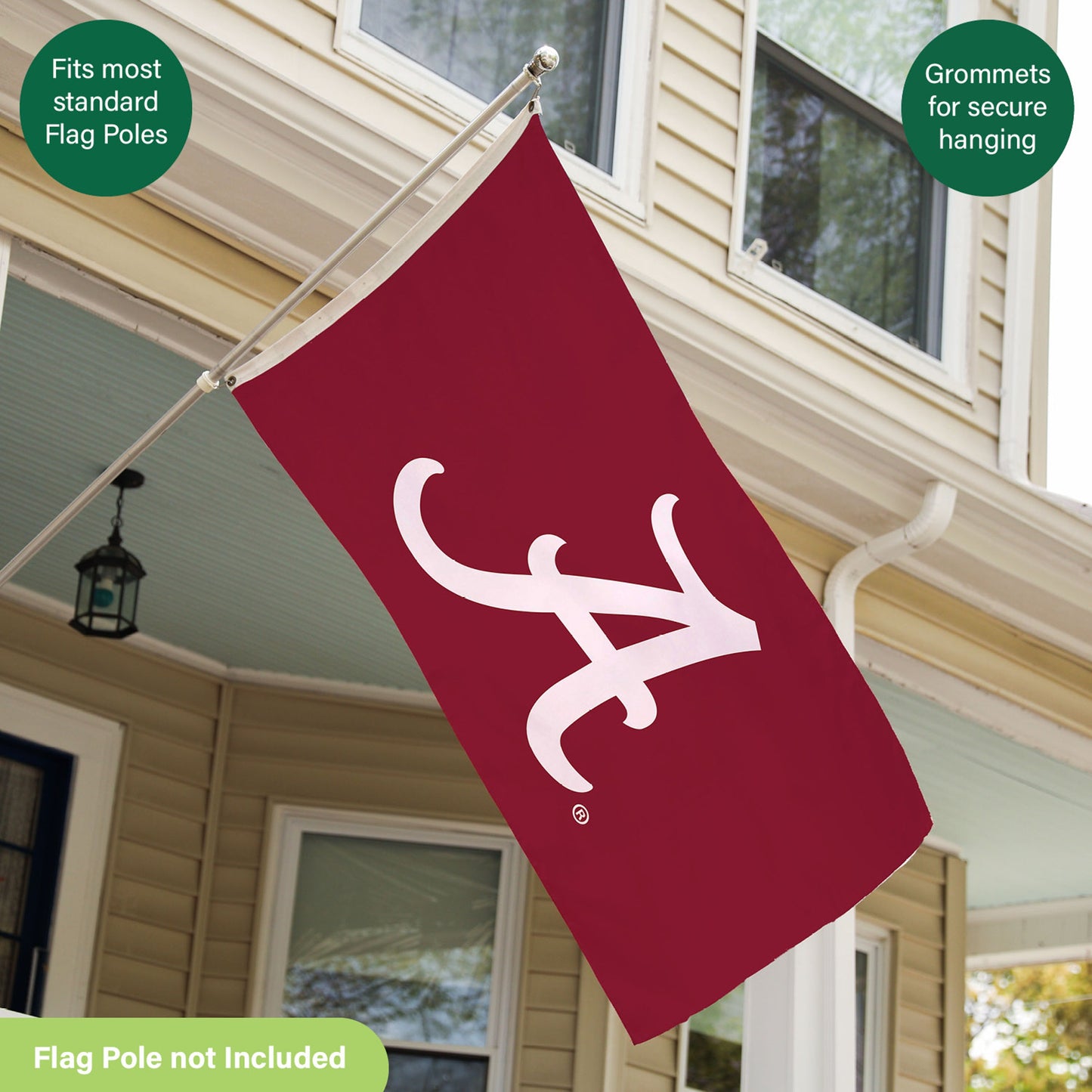 University of Alabama Single Sided Estate Flag with 2 Grommets, 3'x5'