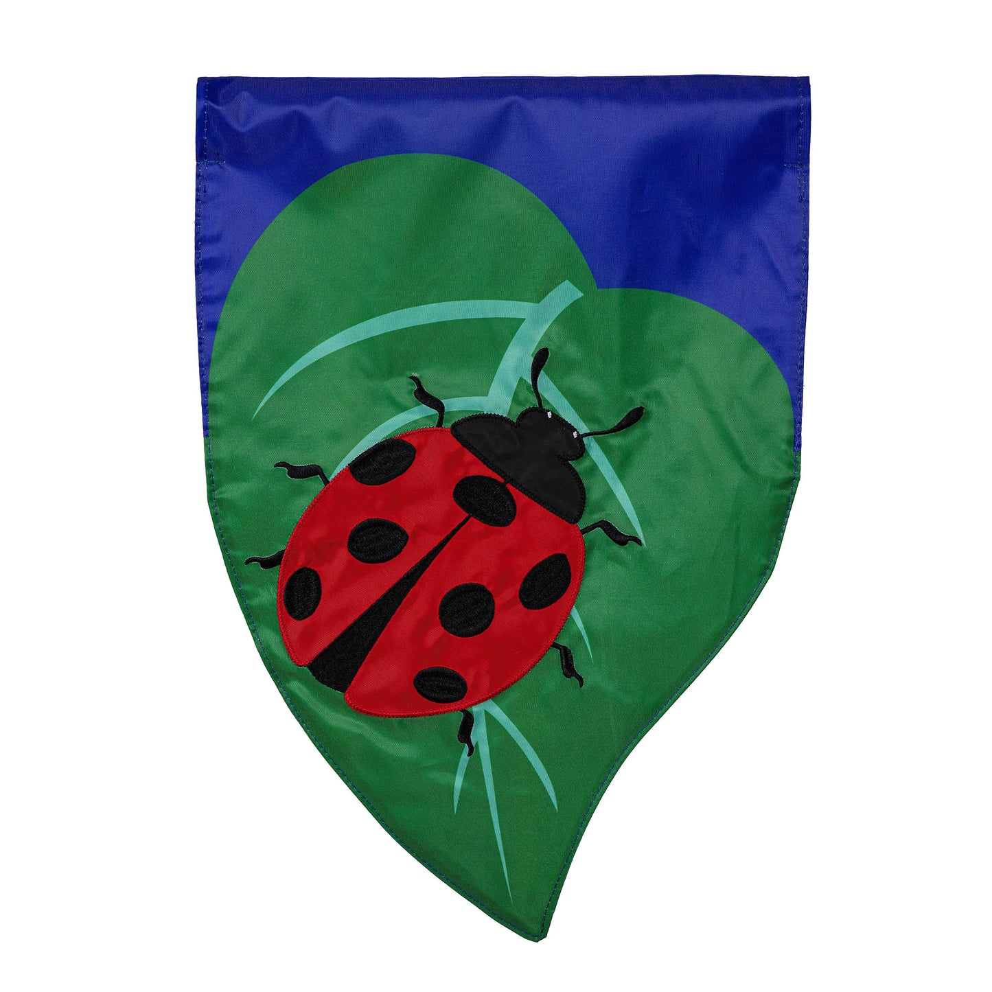 Ladybug Basic Applique Garden Flag