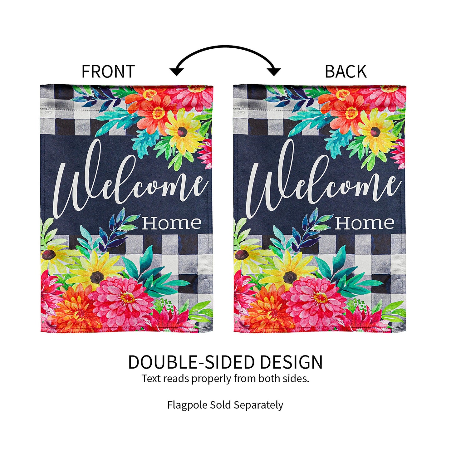 Summer Bloom Garden Lustre Flag