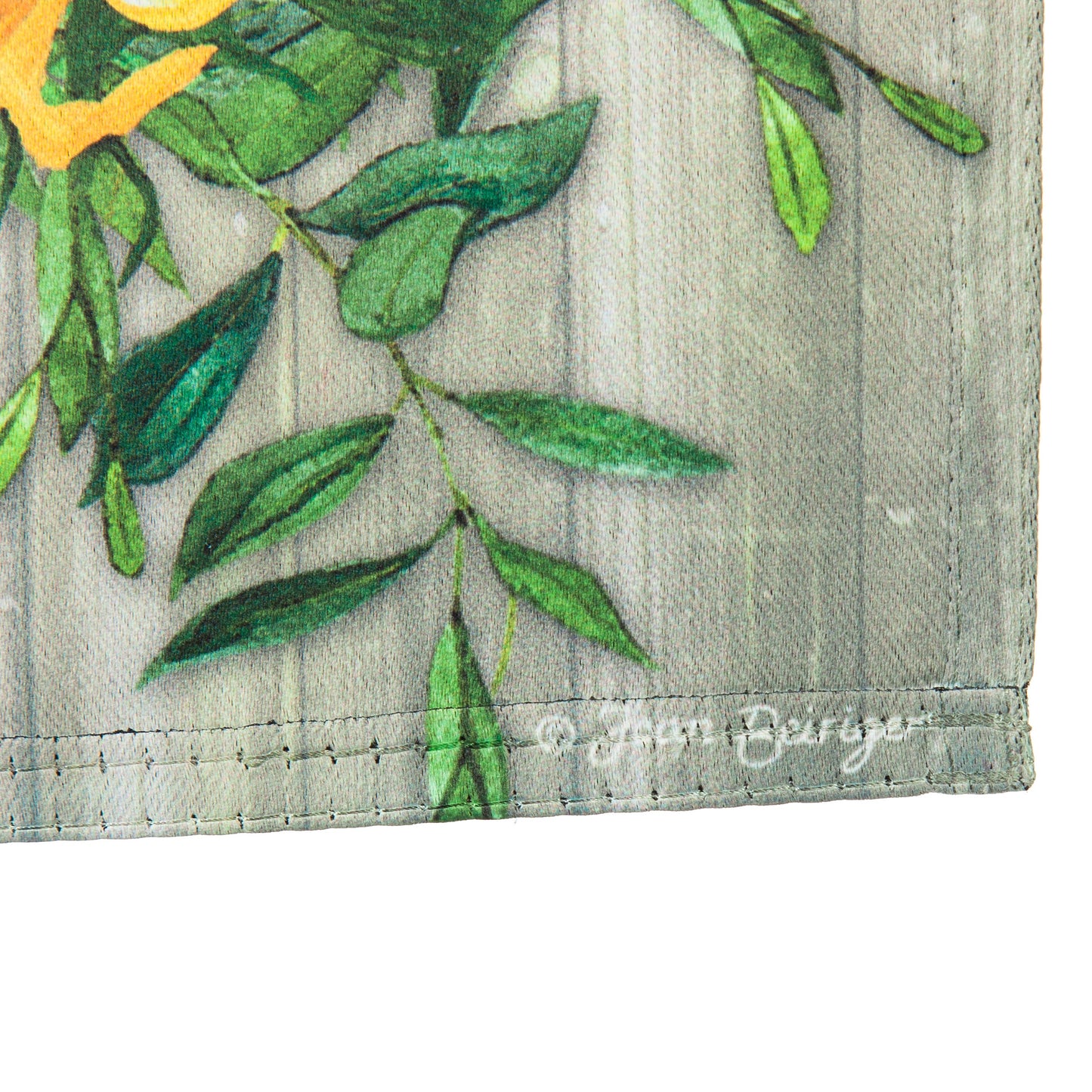 Sunflower Wreath Garden Suede Flag