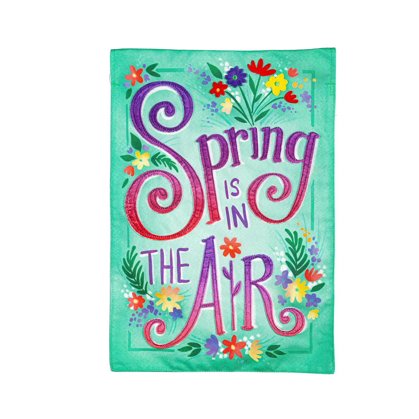 Spring is in the Air Linen Garden Flag