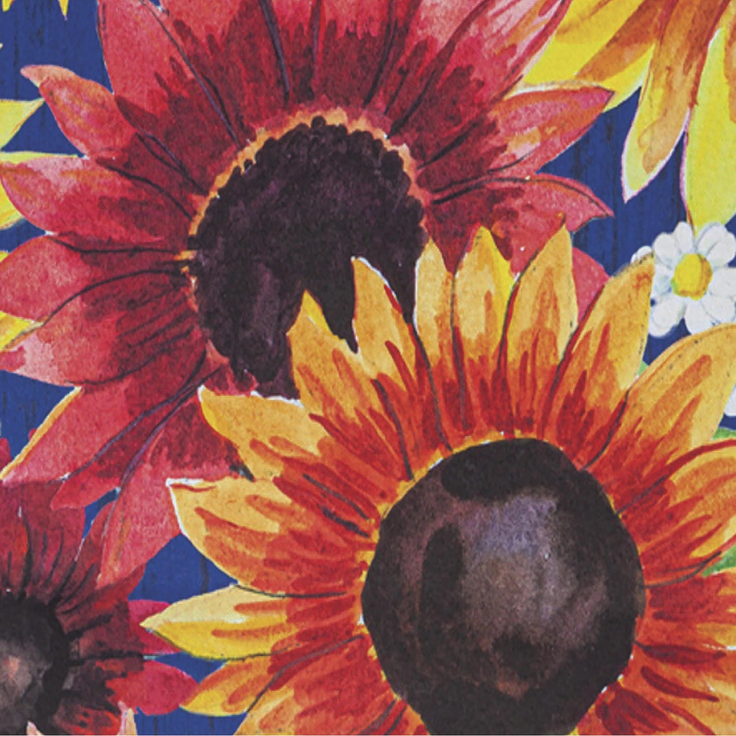 Multi-Color Fall Sunflowers Garden Suede Flag