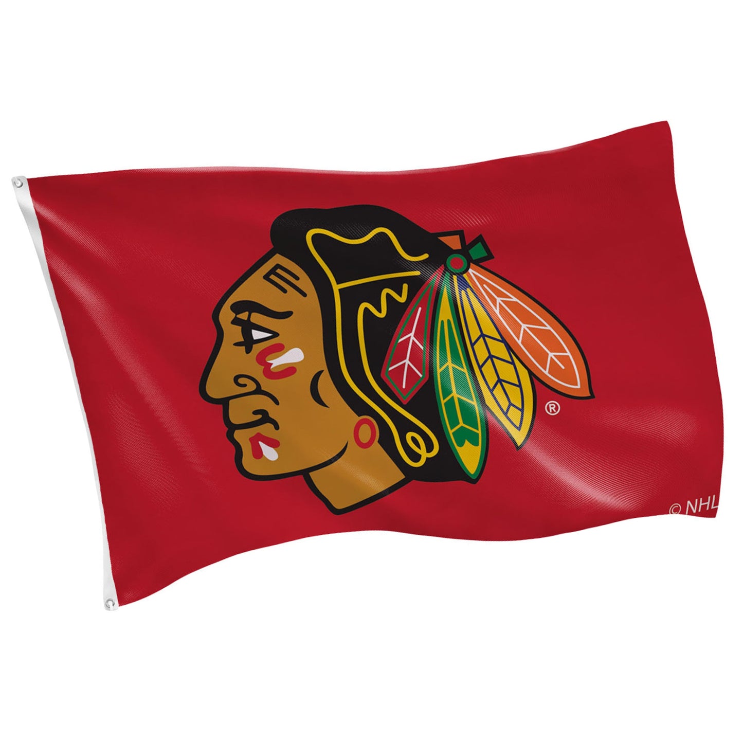 Chicago Blackhawks Single Sided Estate Flag with 2 Grommets, 3'x5'