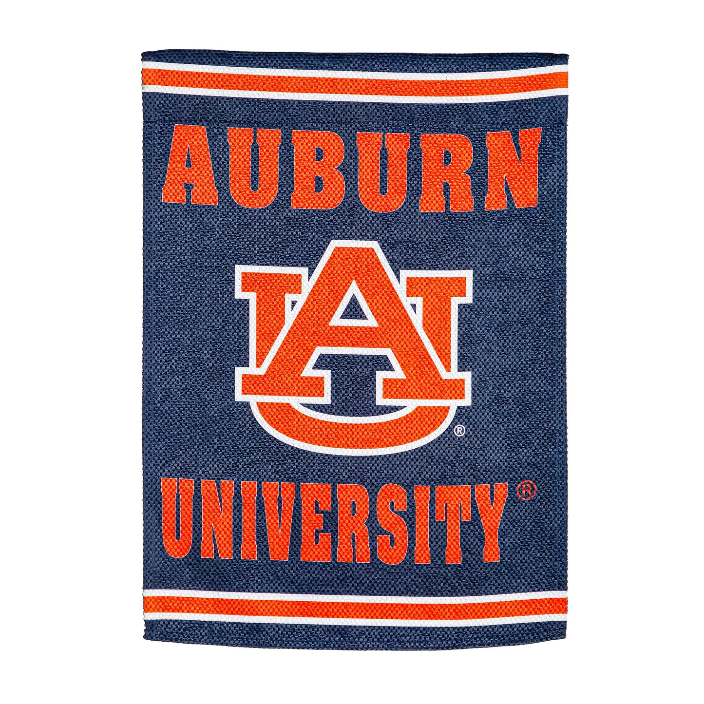 Embossed Suede Flag, House Size, Auburn University