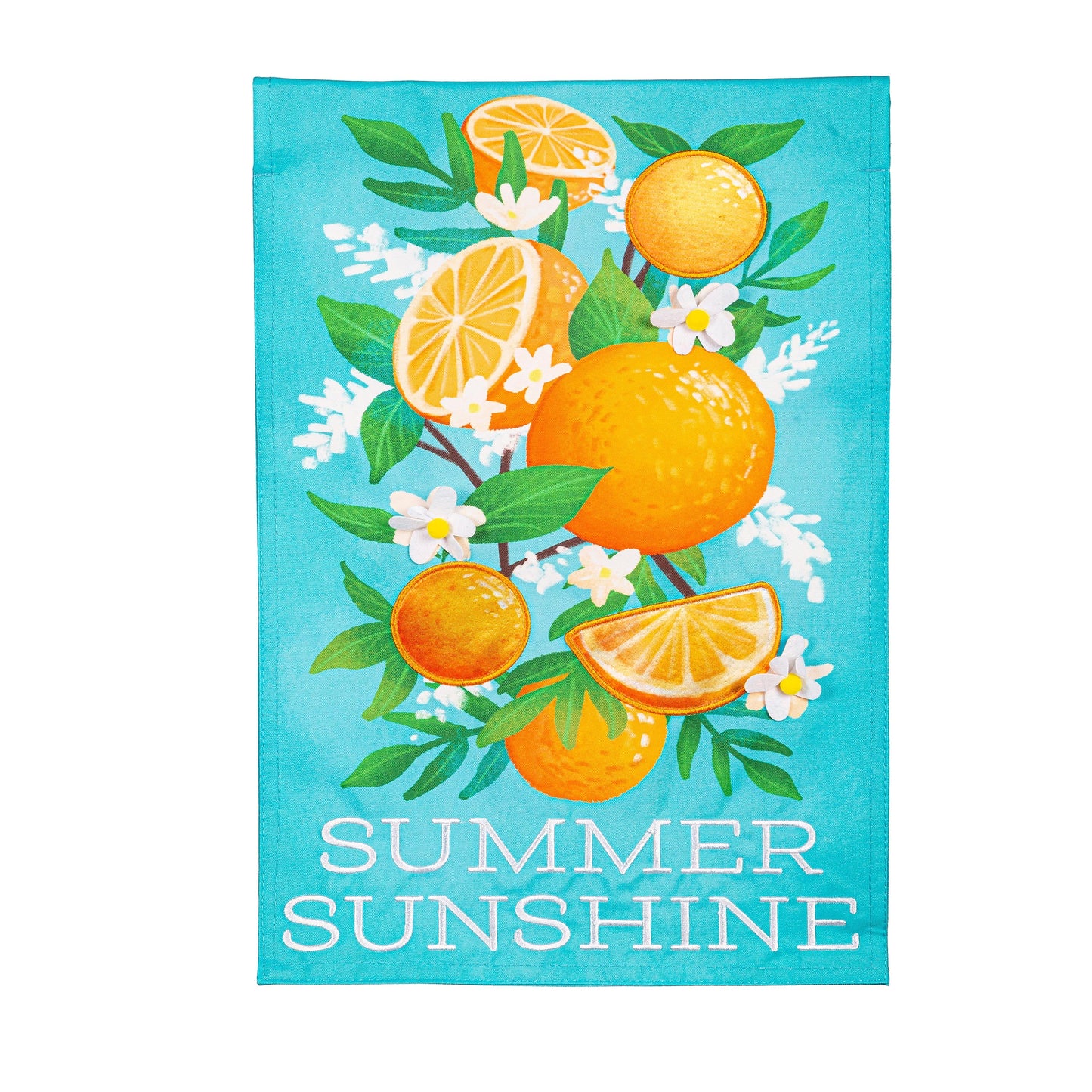 Summer Sunshine Linen Garden Flag