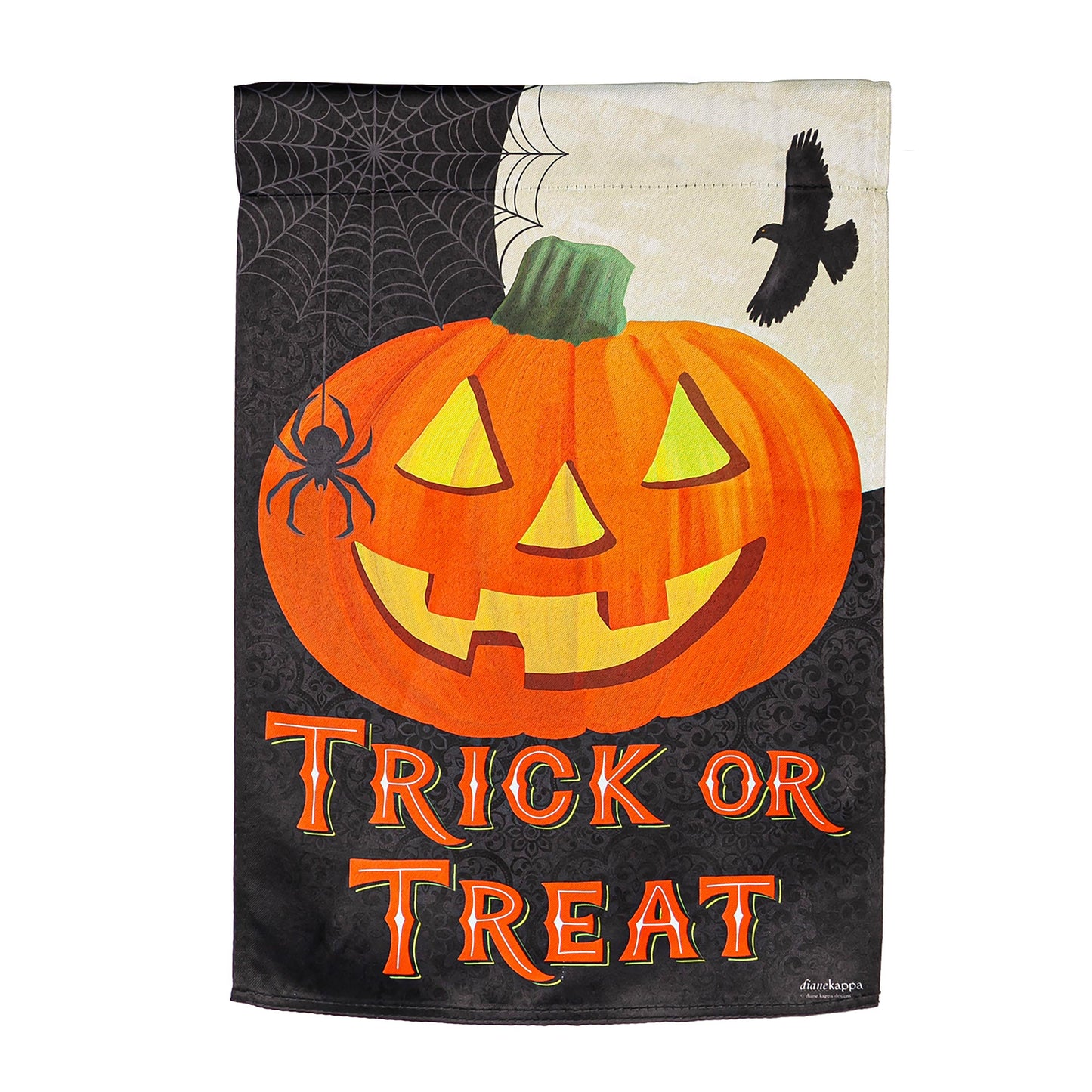 Trick or Treat Jack O'Lantern Pumpkin Garden Suede Flag