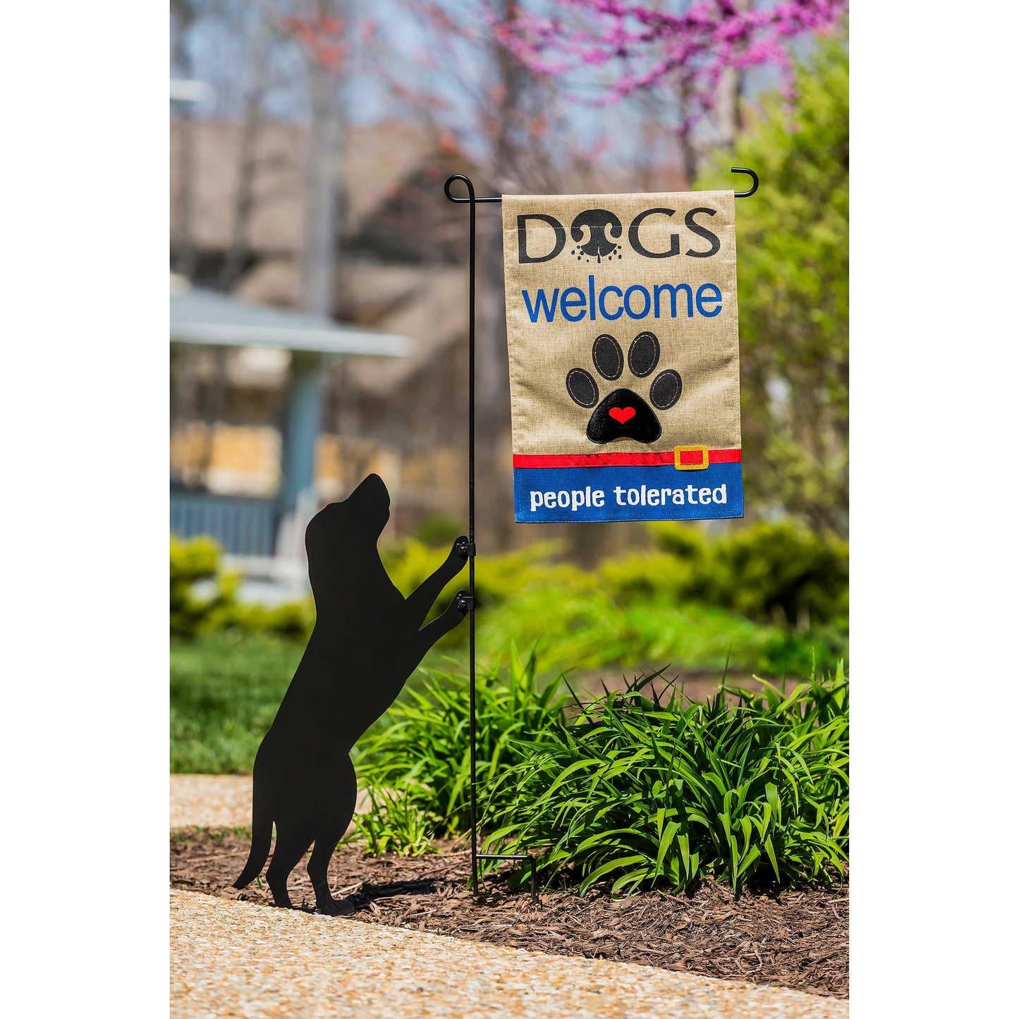 Decorative Garden Flag Stands, Dog