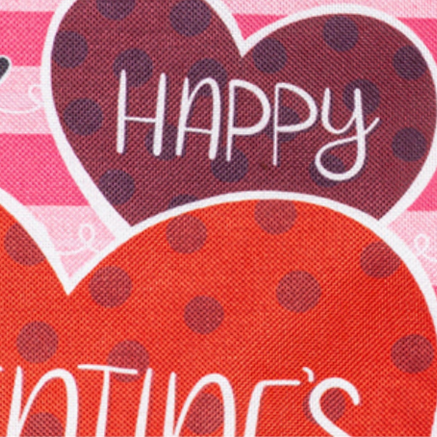 Happy Valentine's Day Hearts Burlap Garden Flag