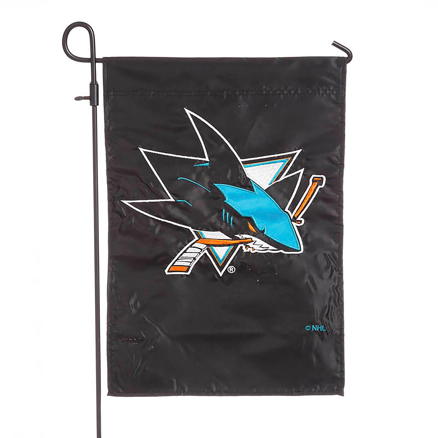 San Jose Sharks Applique Garden Flag