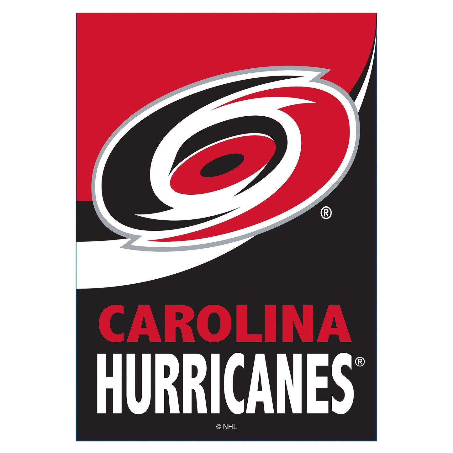 Carolina Hurricanes Burlap Flag House Size
