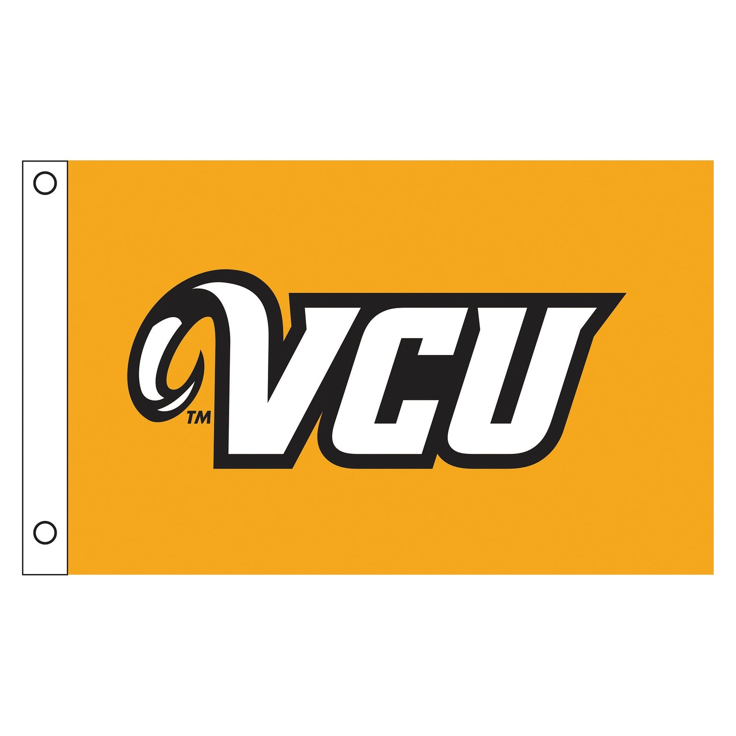 Virginia Commonwealth University (VCU) Single Sided Flag w/ 2 Grommets, 3'x5'