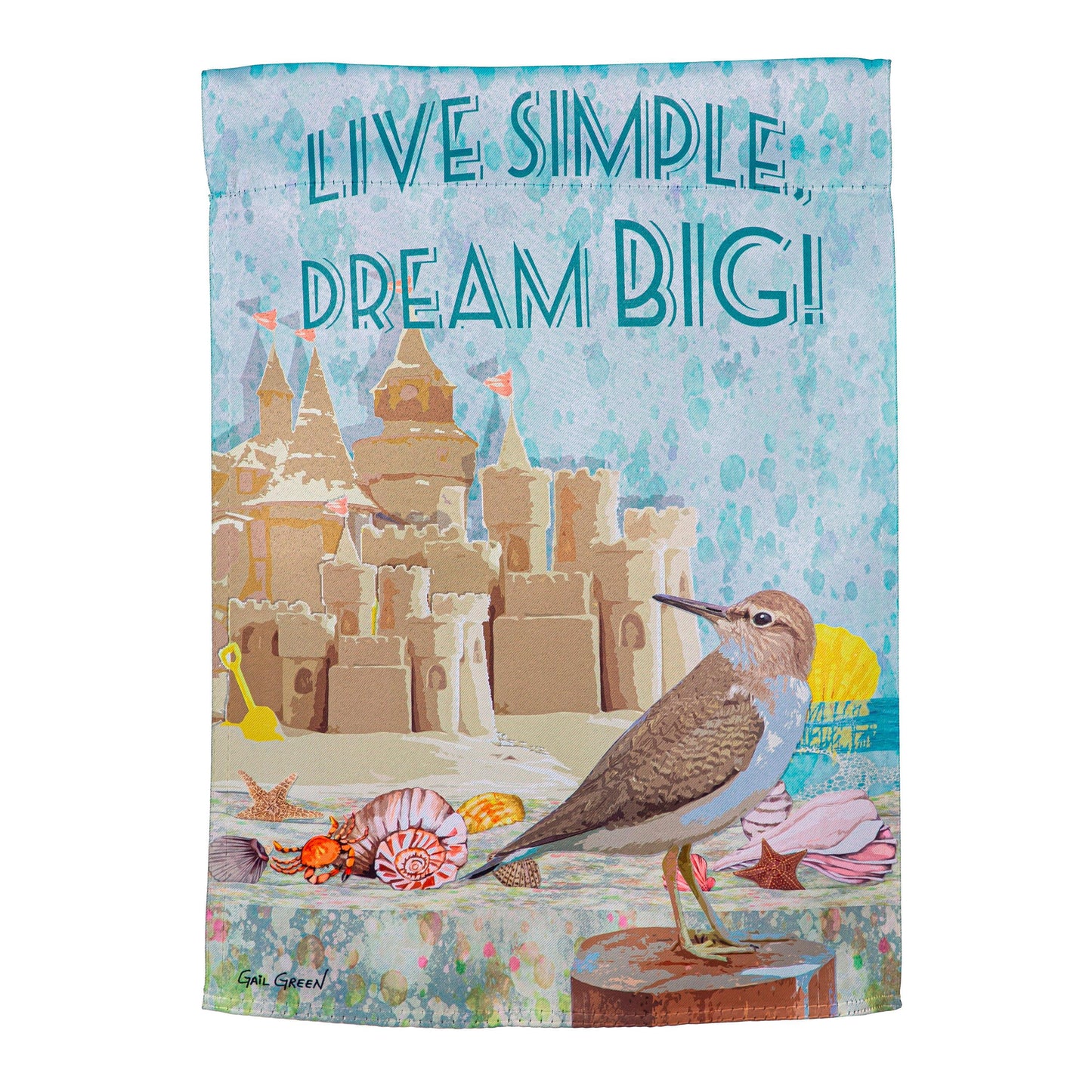 Live Basic Dream Big Suede House Flag