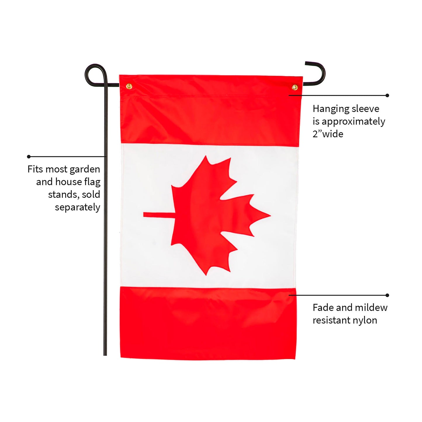 Canada Garden Applique Flag