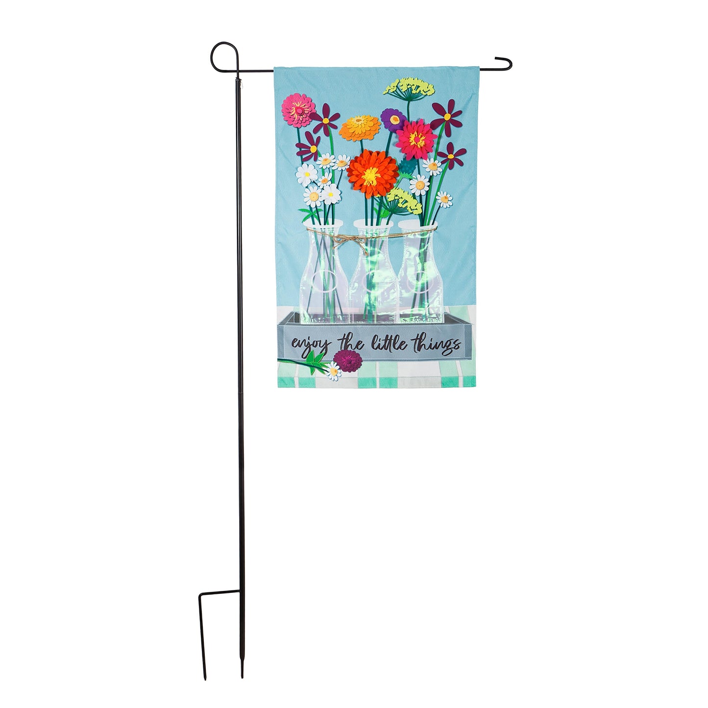 Iron House Flag Stand