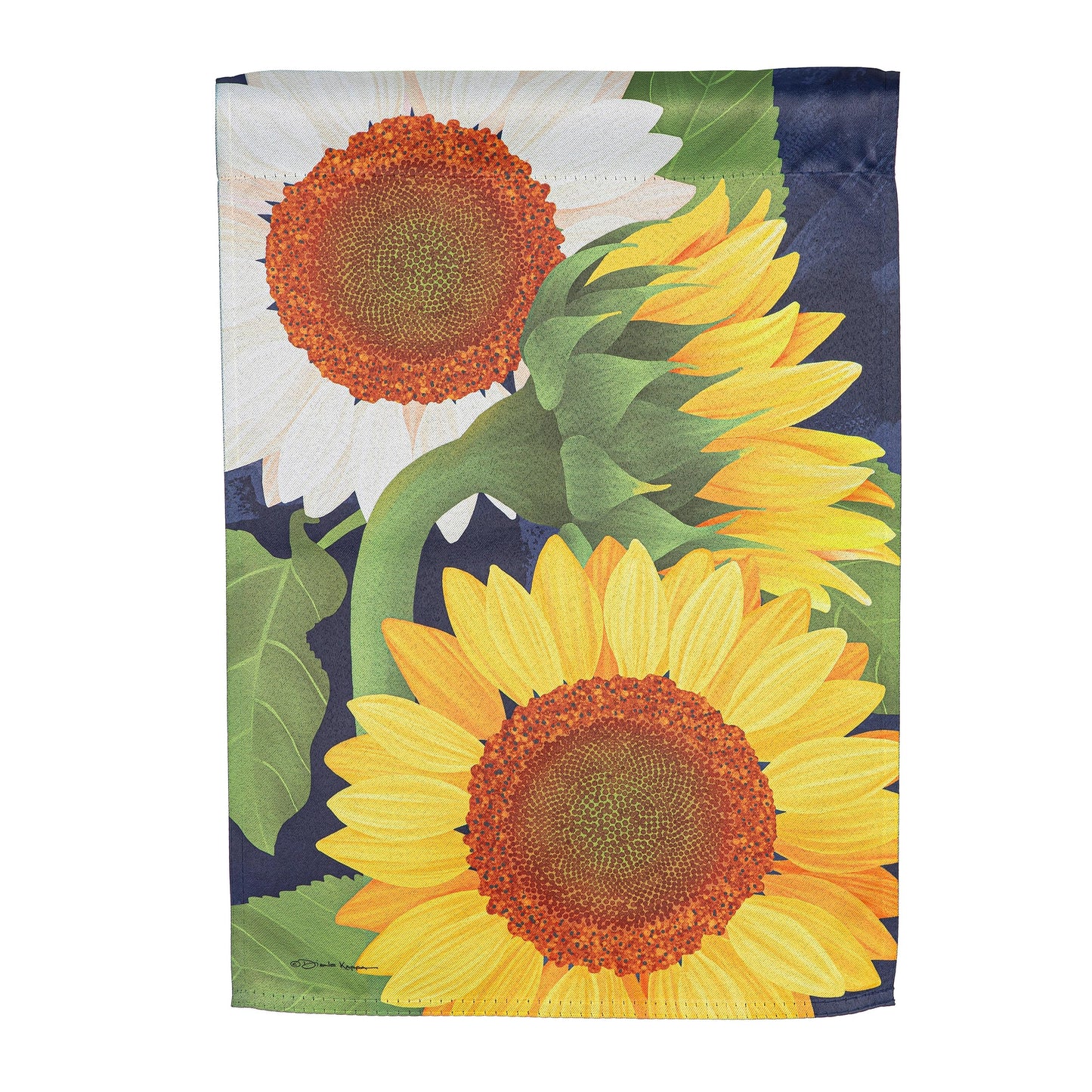 Sunflowers Suede Garden Flag