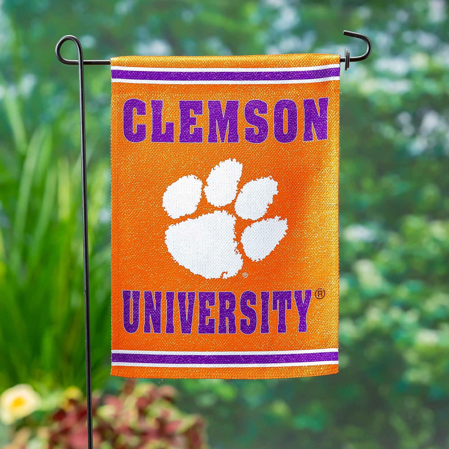 Embossed Suede Flag, GDN Size, Clemson University