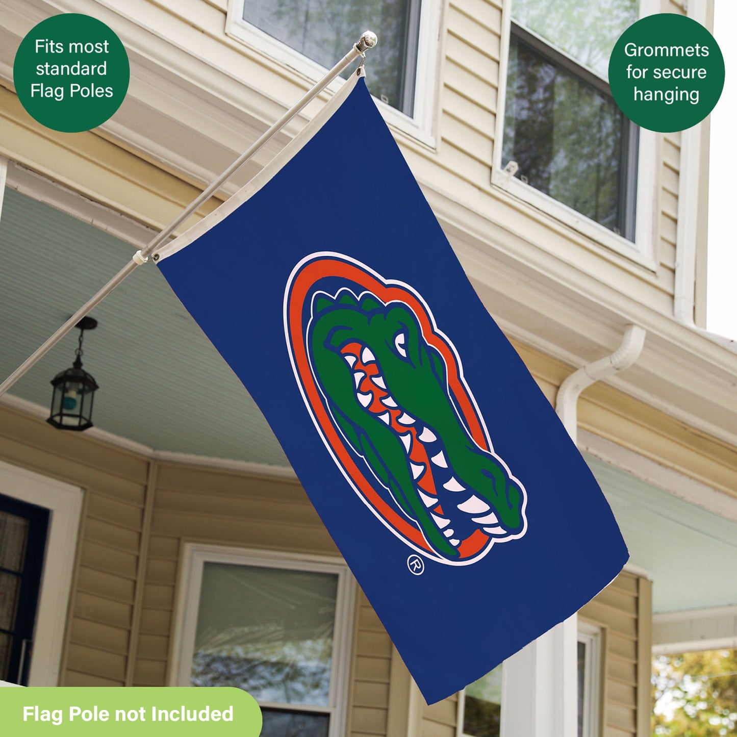 University of Florida Single Sided Flag w/ 2 Grommets, 3'x5'
