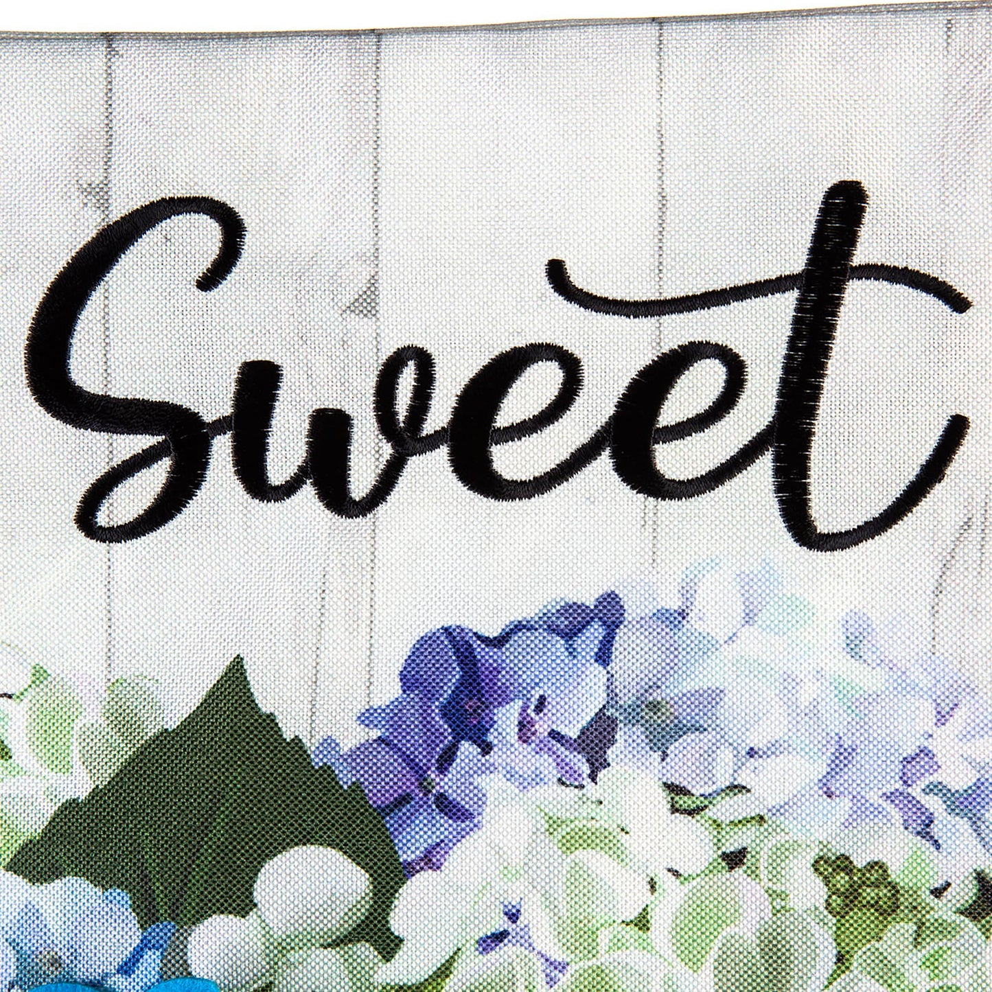 Hydrangea Mason Jars Garden Linen Flag