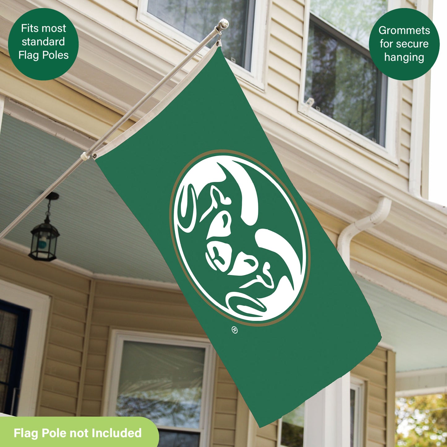 Colorado State Single Sided Flag w/ 2 Grommets, 3'x5'