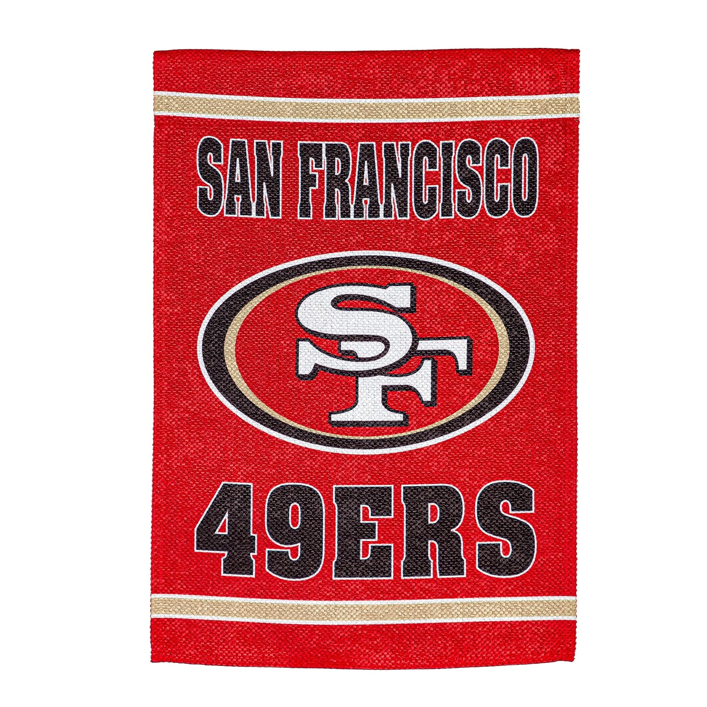 Embossed Suede Flag, House Size, San Francisco 49ers