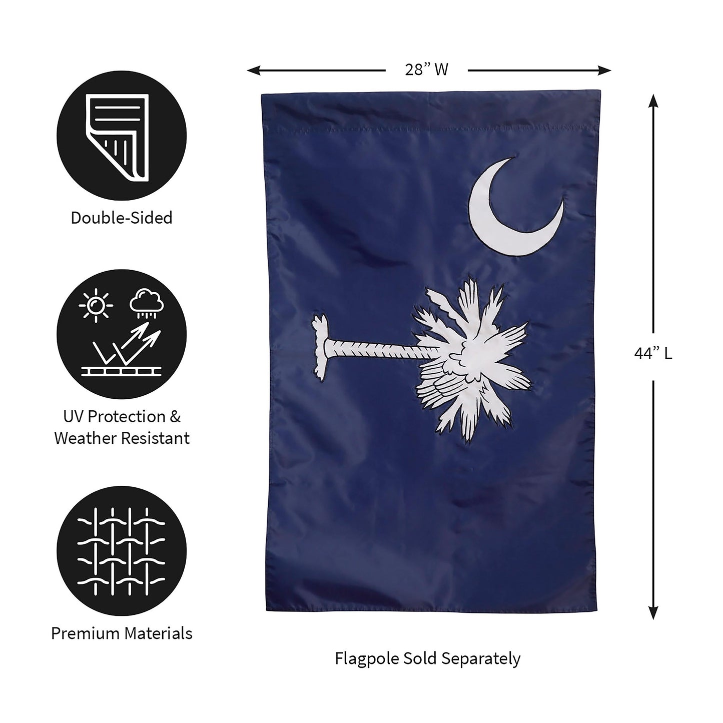 South Carolina House Applique Flag