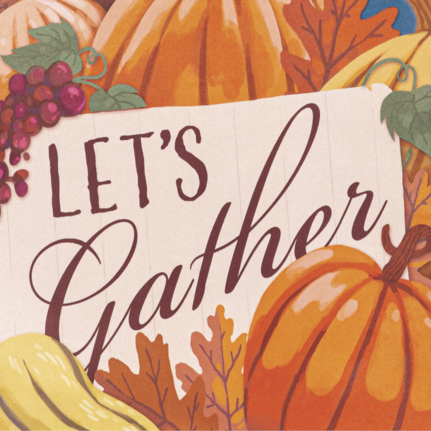 Gather Cornucopia Suede Garden Flag