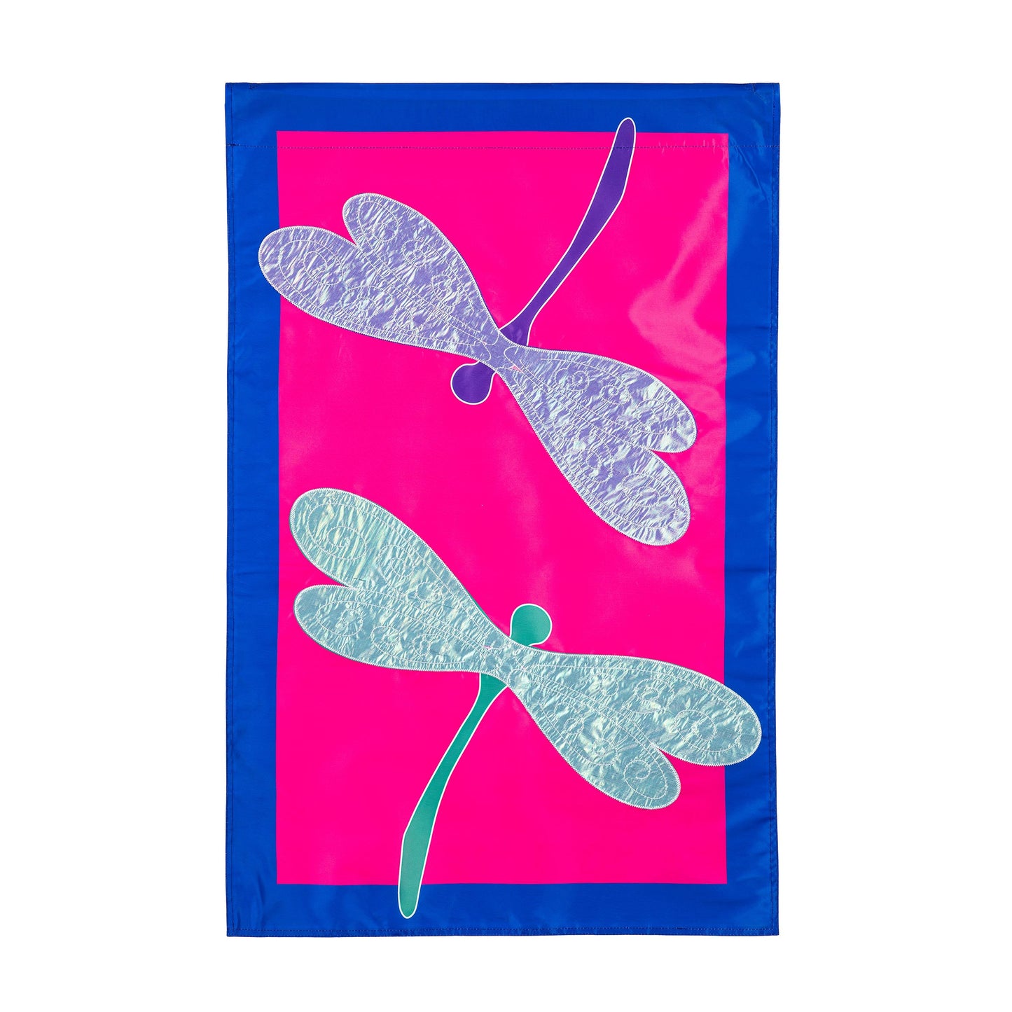 Navy Dragonfly Basic Applique House Flag