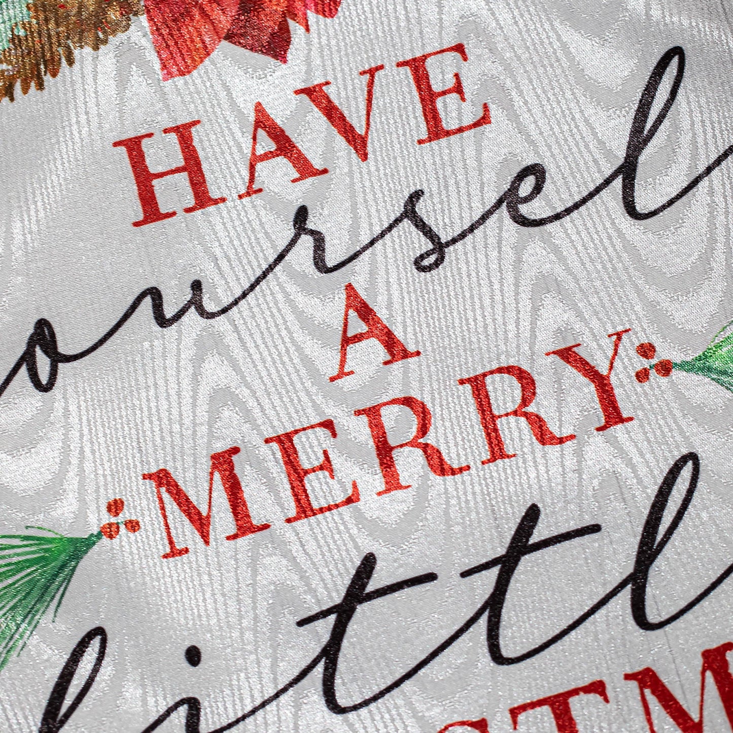 Have Yourself a Merry Little Christmas Moire Garden Flag