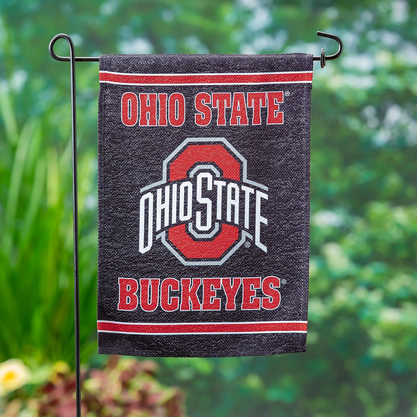 Ohio State University Embossed Suede Garden Flag