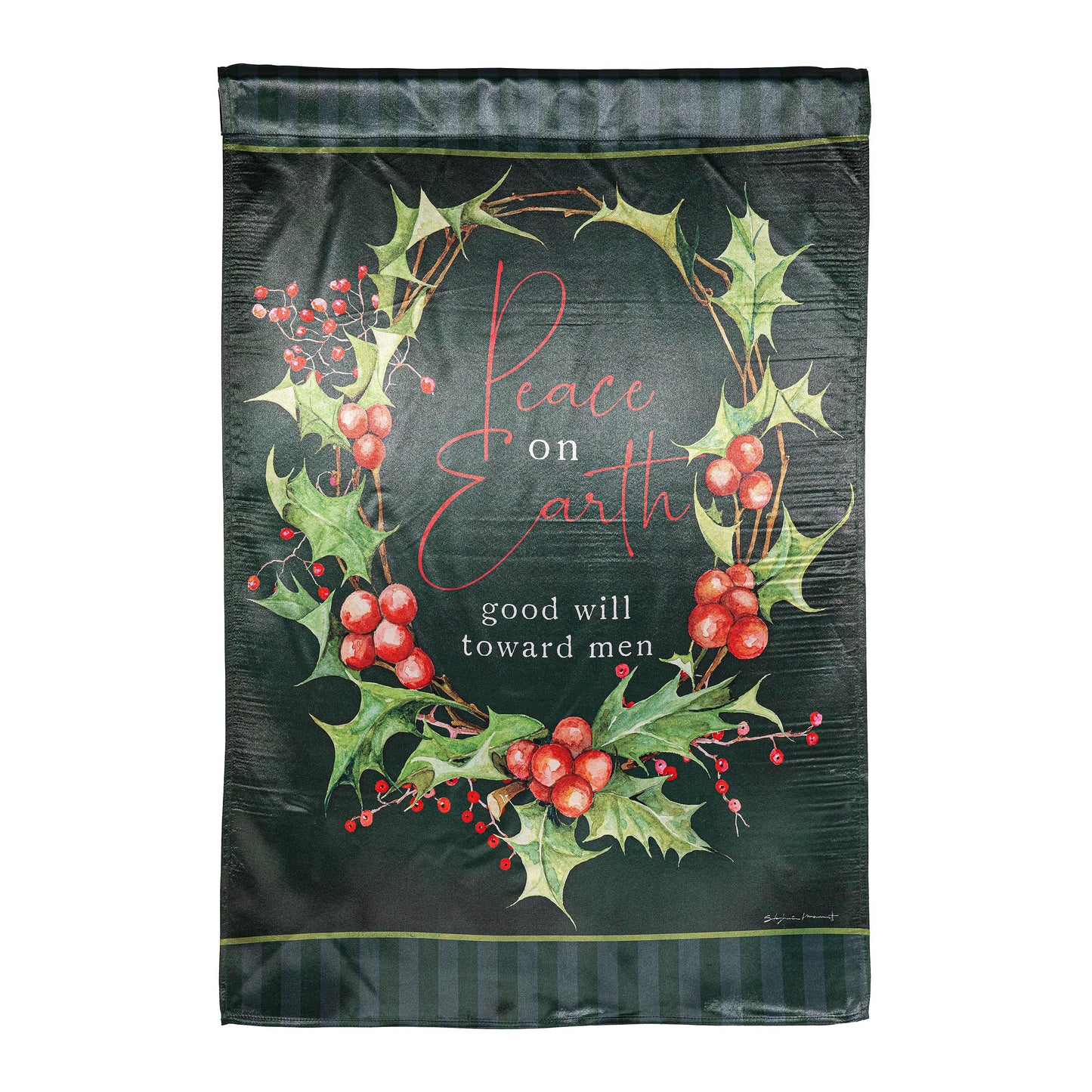 Peace on Earth Lustre House Flag