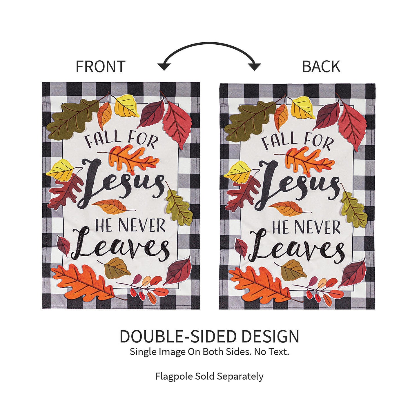 Fall for Jesus Garden Linen Flag