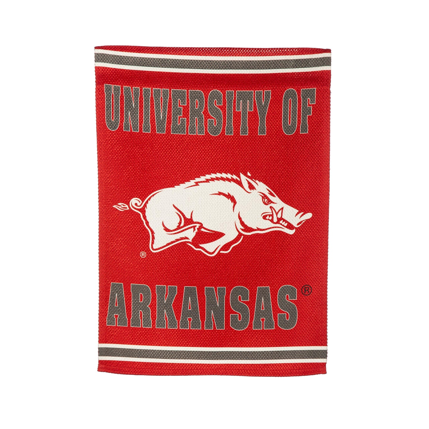 Embossed Suede Flag, GDN Size, University of Arkansas