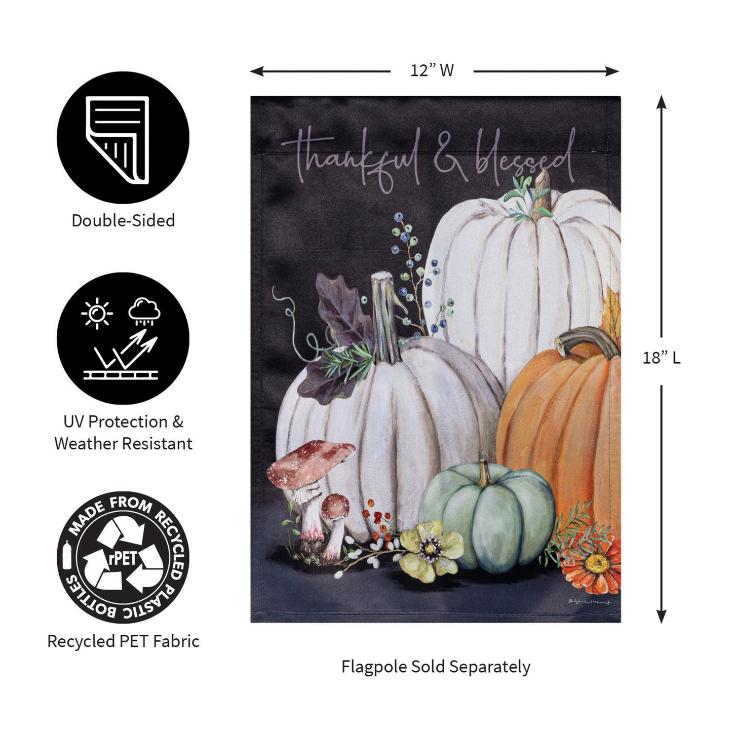 Beauty Of Fall Suede Garden Flag