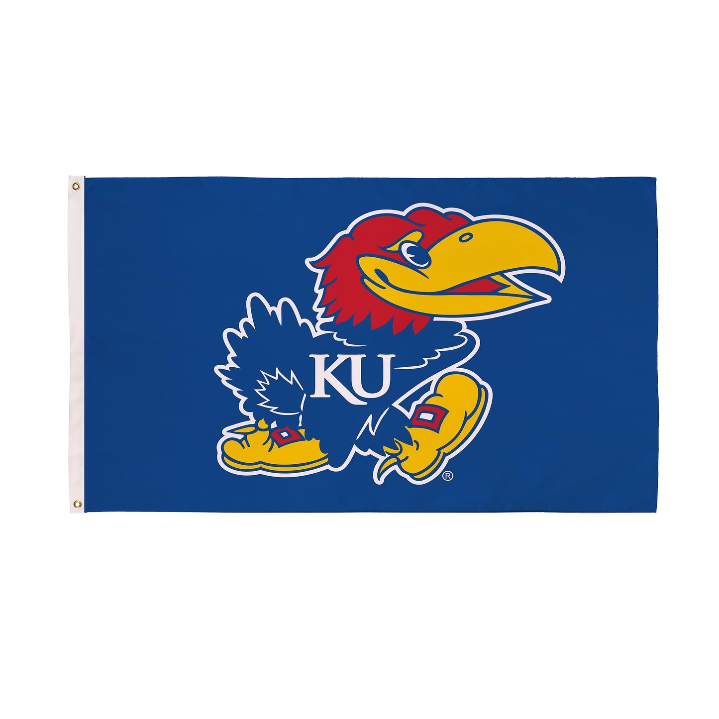 University of Kansas Single Sided Estate Flag with 2 Grommets, 3'x5'