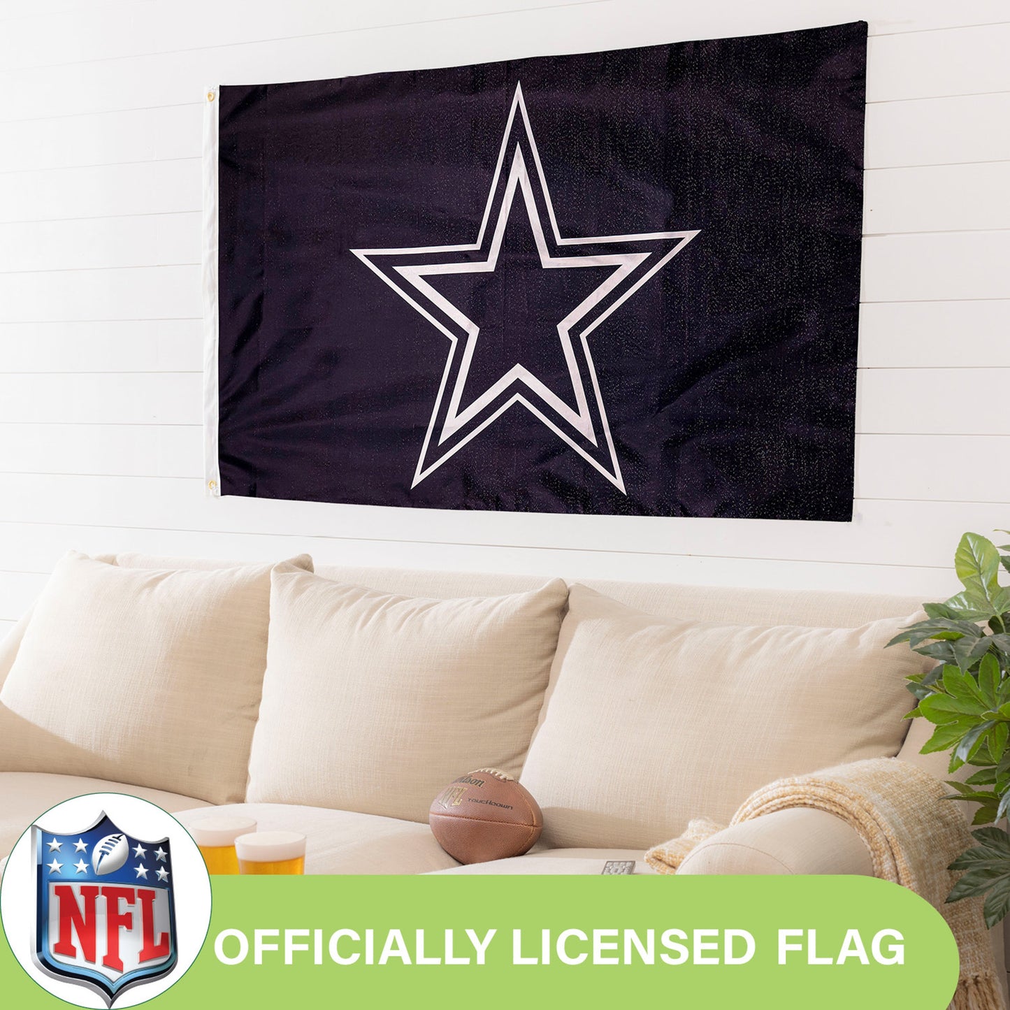 Dallas Cowboys Single Sided Estate Flag with 2 Grommets, 3'x5'