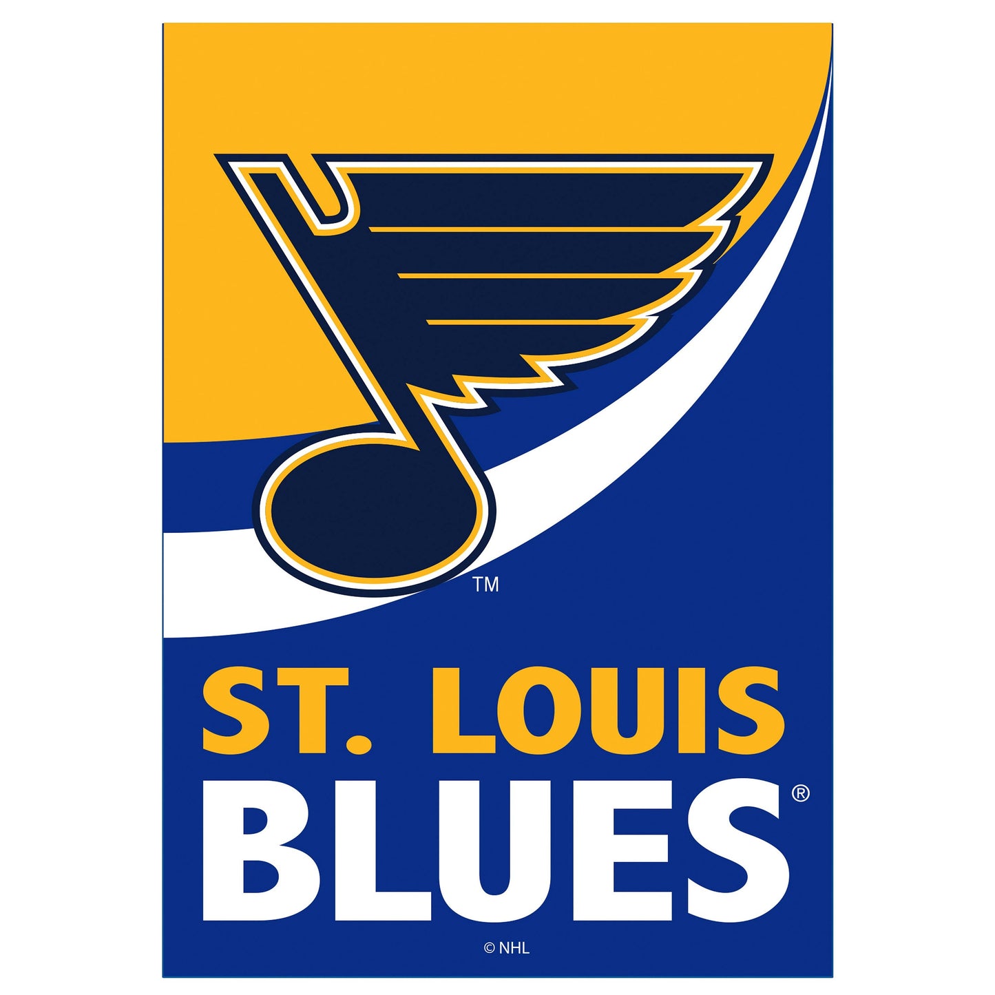 St. Louis Blues Burlap Flag GDN Size