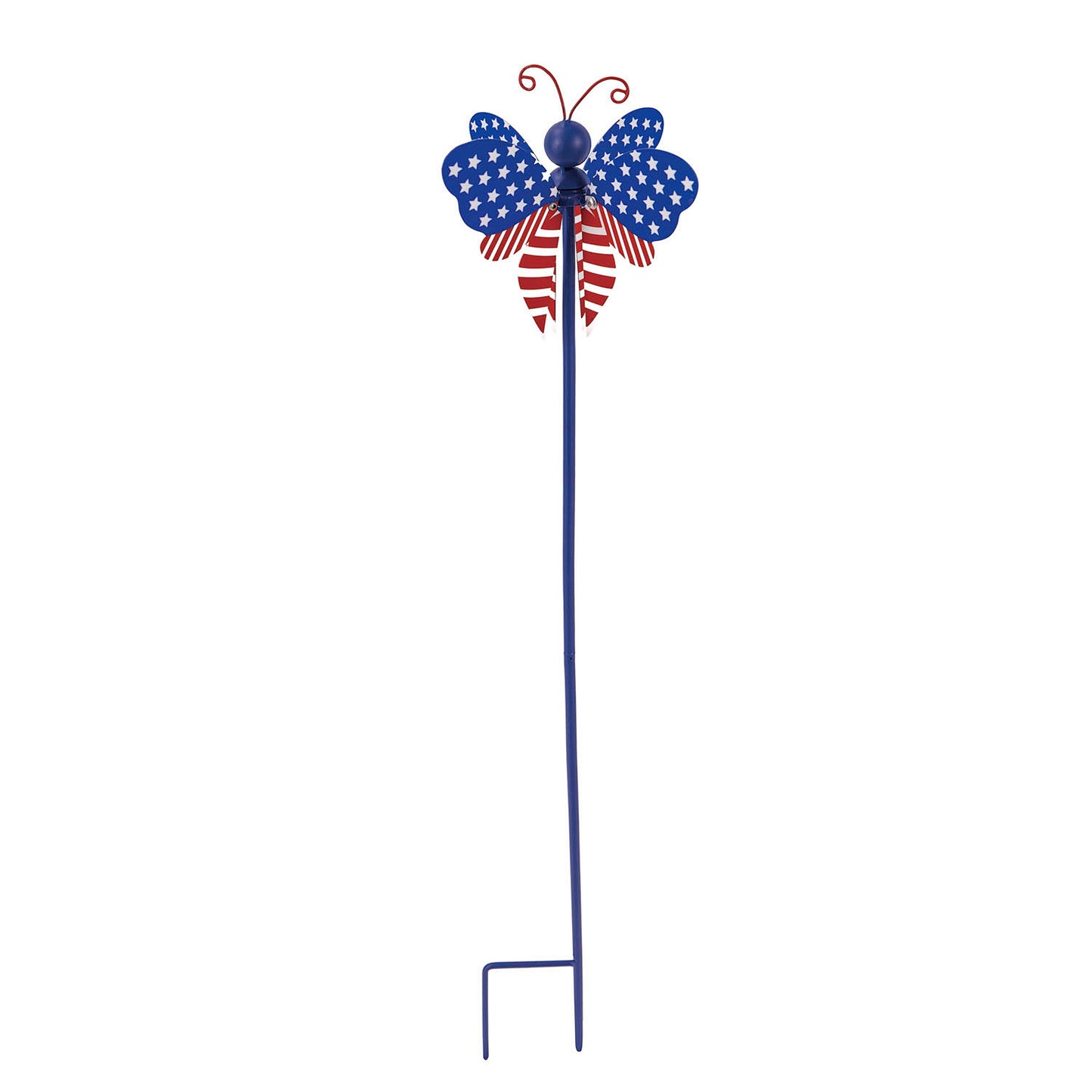 American Flag Spinning Winged Garden Stake, Dragonfly