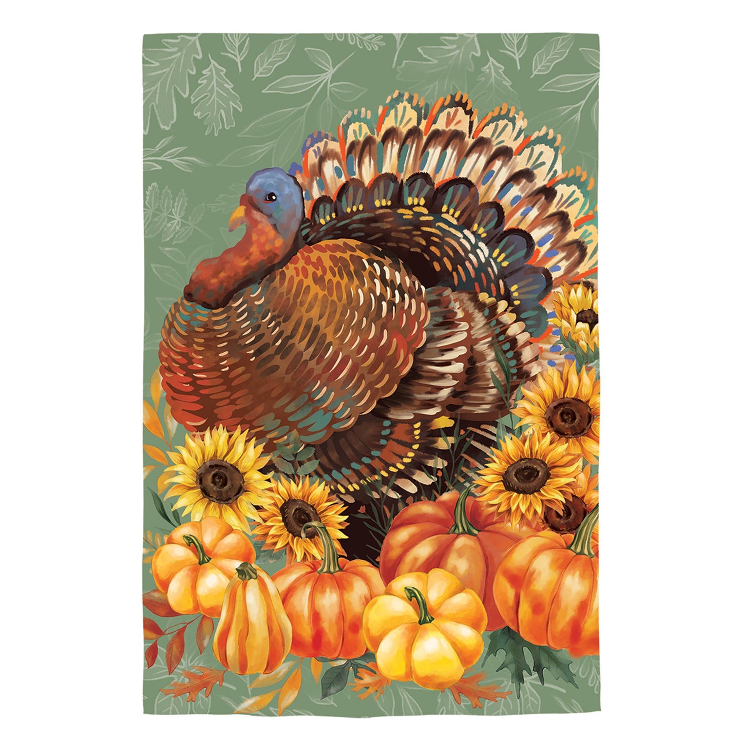 Grateful Gatherings Turkey Suede House Flag