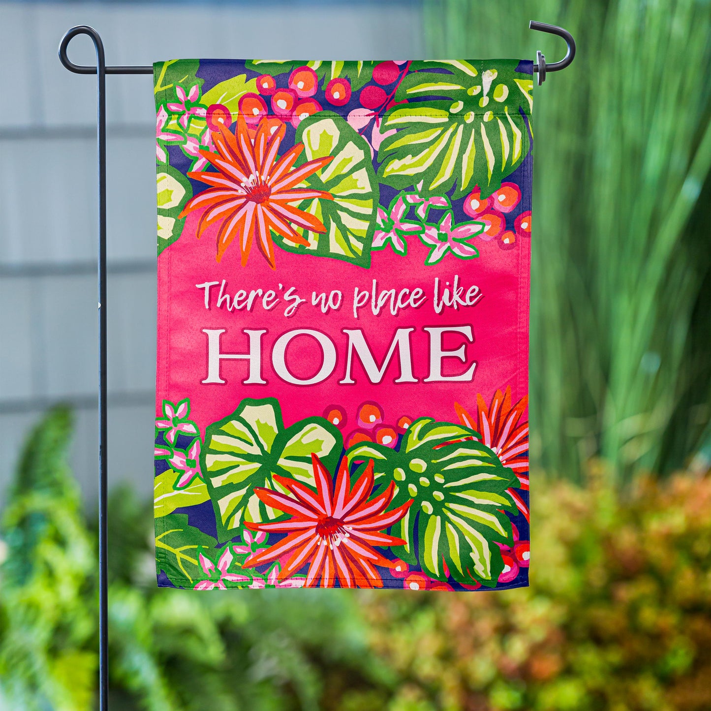No Place Like Home Suede Garden Flag