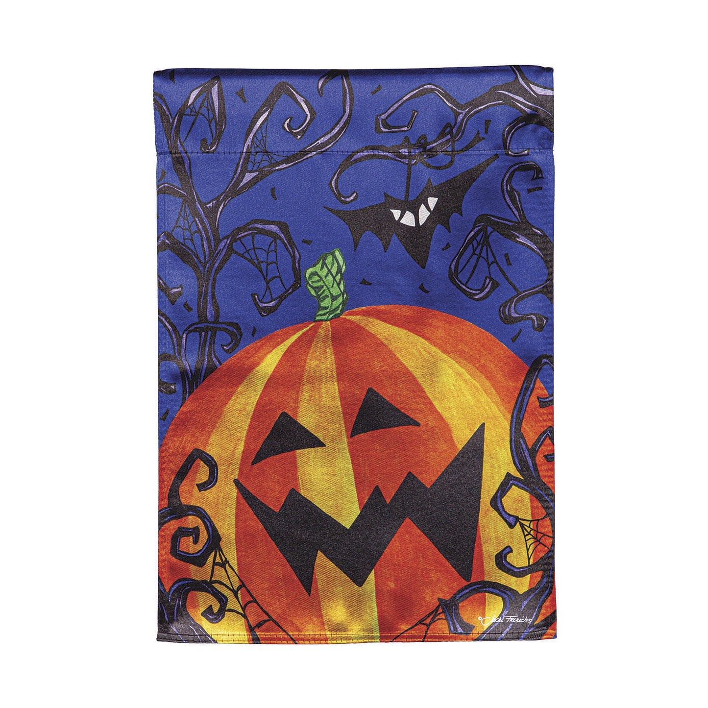 Halloween Jack O' Lantern Pumpkin Lustre Garden Flag