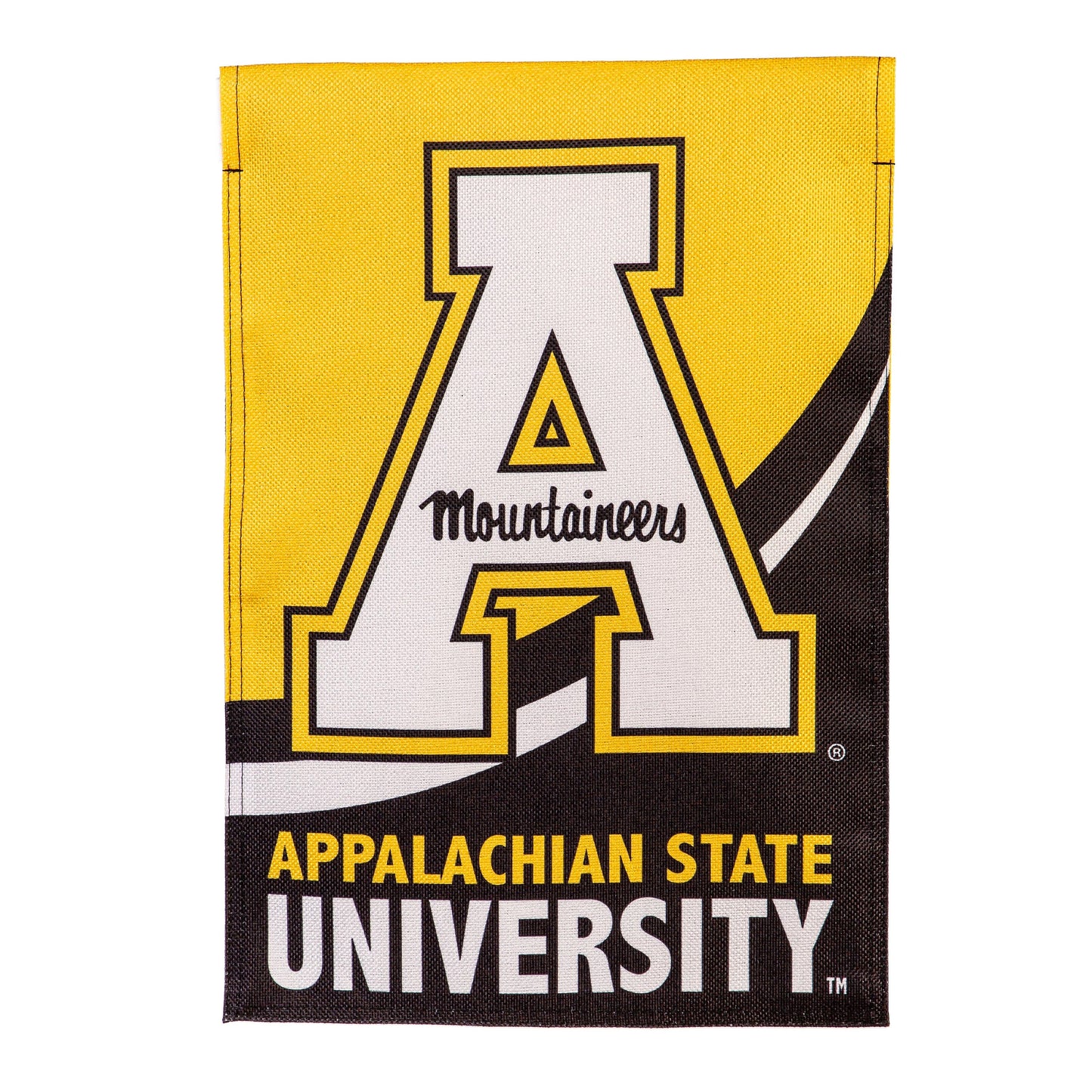 Appalachian State University Burlap Flag GDN Size