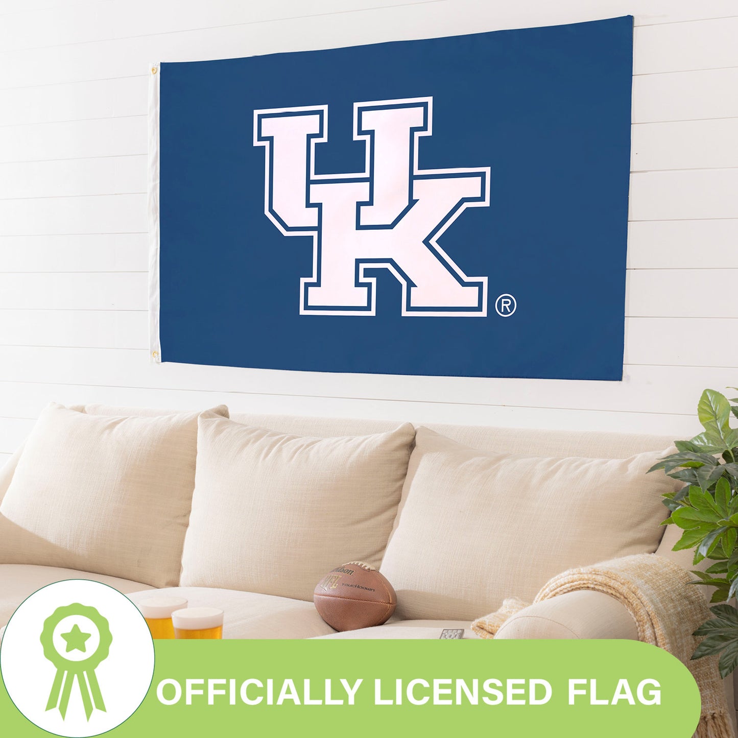 University of Kentucky Single Sided Estate Flag with 2 Grommets, 3'x5'