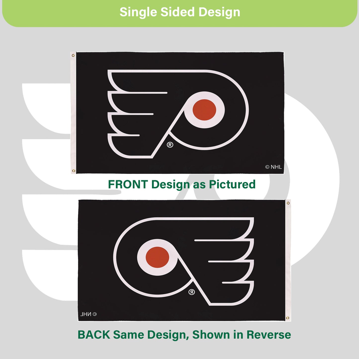 Philadelphia Flyers Single Sided Estate Flag with 2 Grommets, 3'x5'
