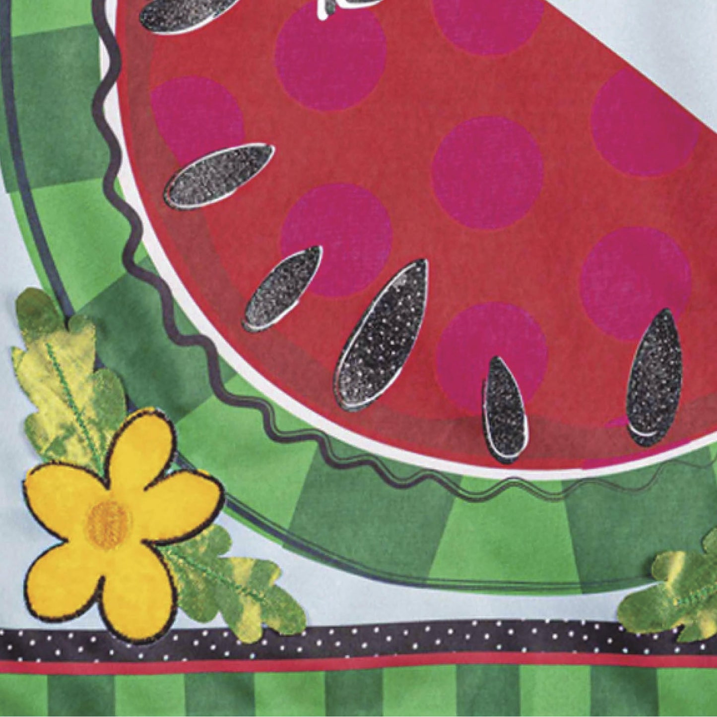 Hello Sweet Summer Applique Garden Flag