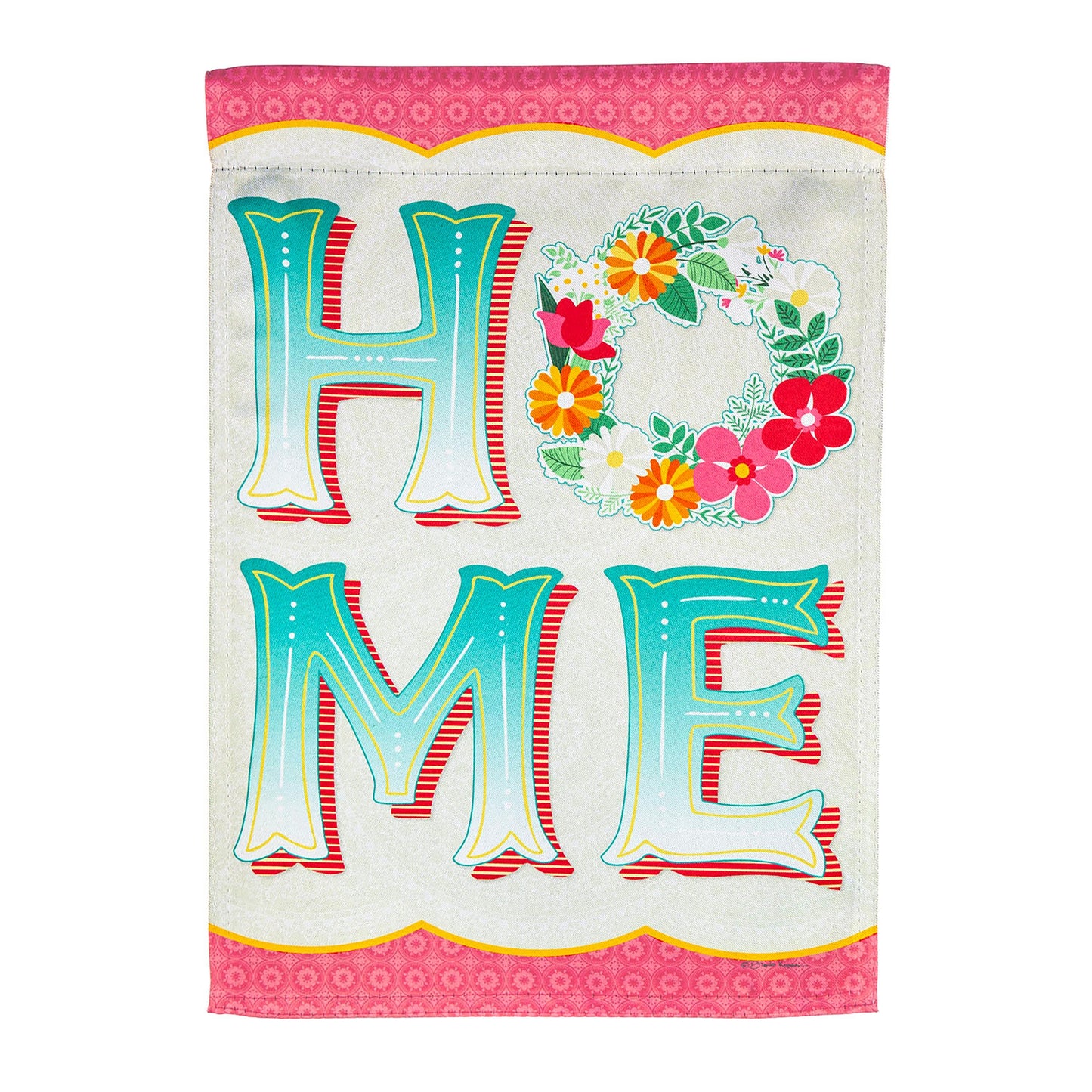 Welcome Home Garden Suede Flag