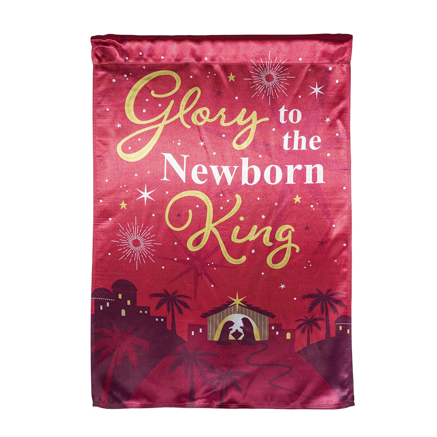 Newborn King Reversible Lustre House Flag