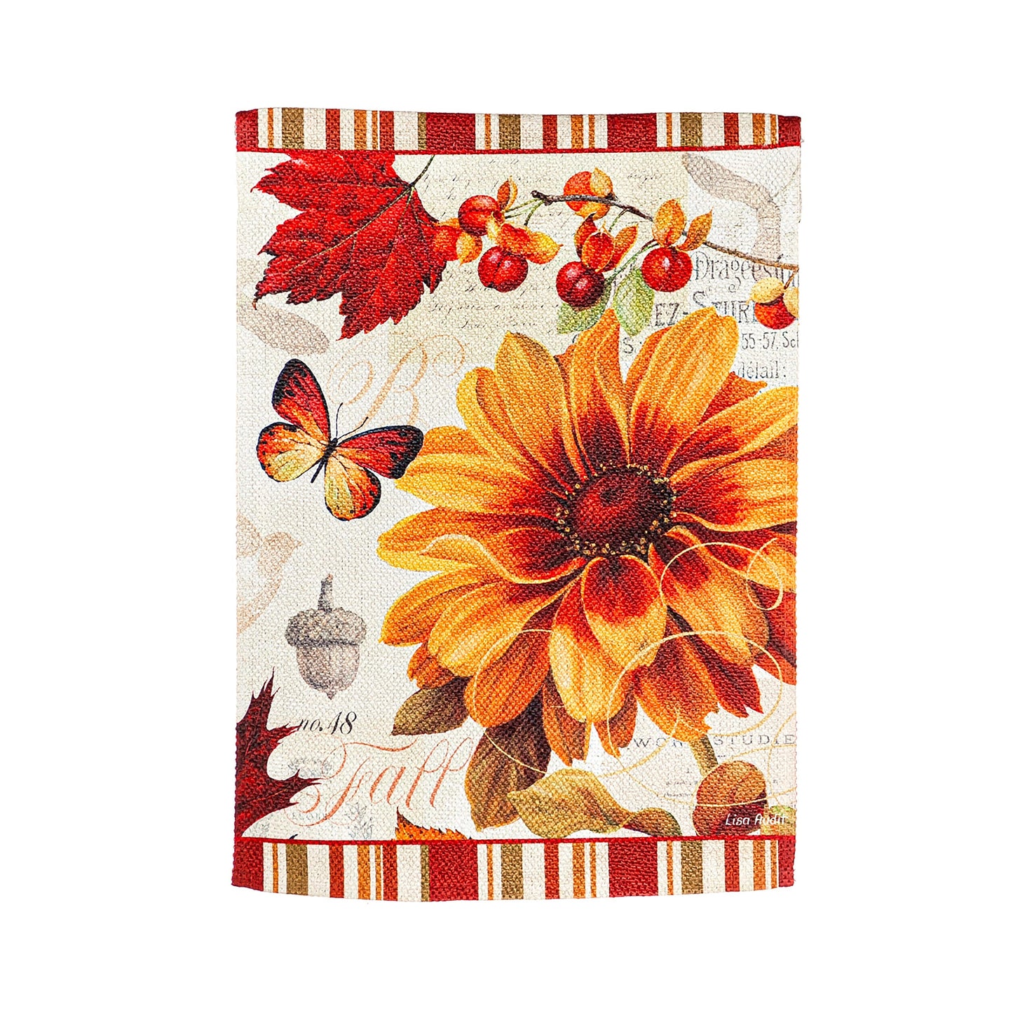 Fall In Love Garden Textured Suede Flag