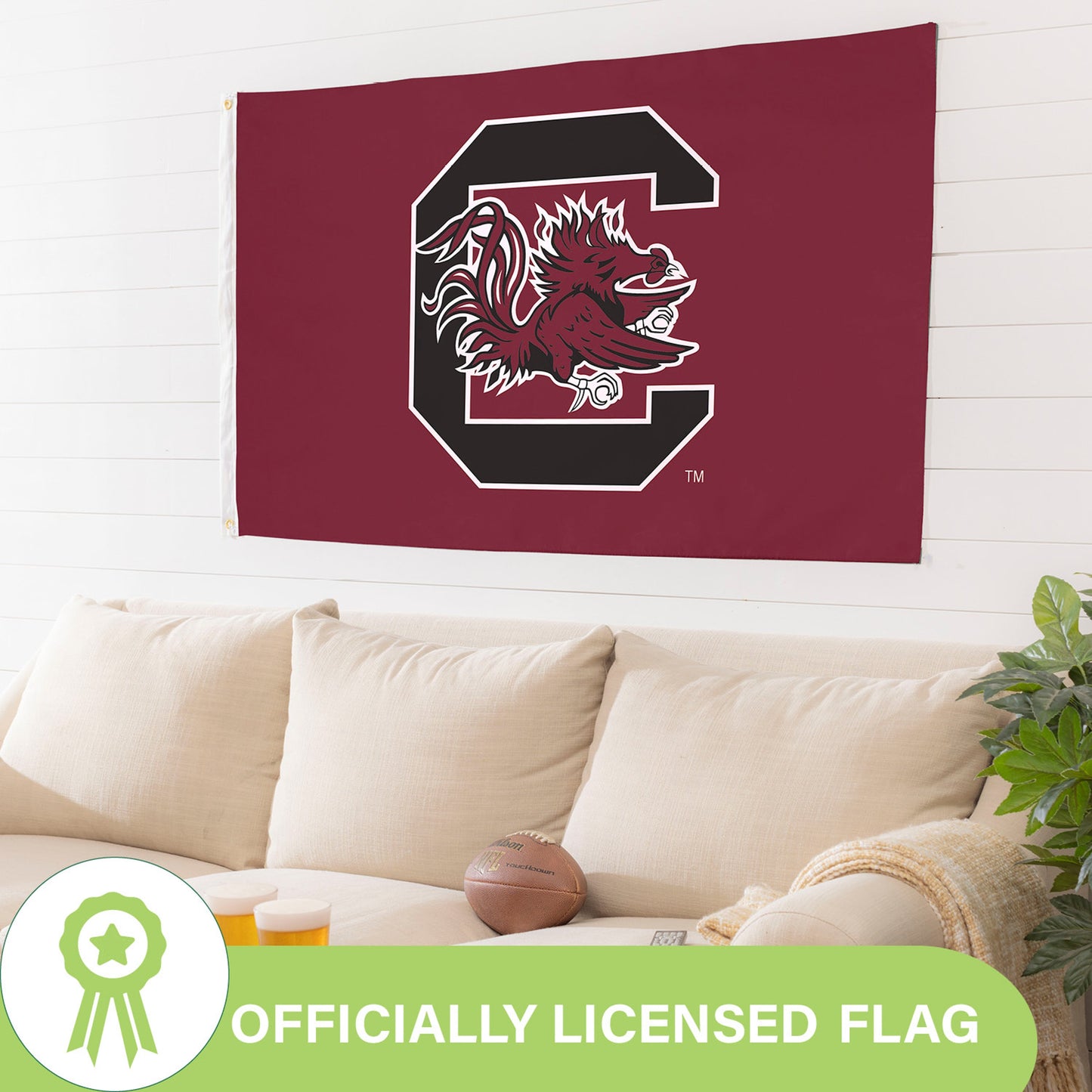 University of South Carolina Single Sided Estate Flag with 2 Grommets, 3'x5'